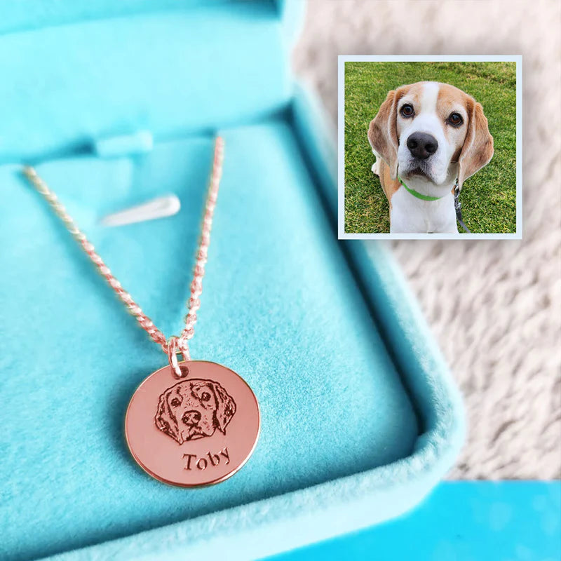 Custom Pet Portrait Necklace