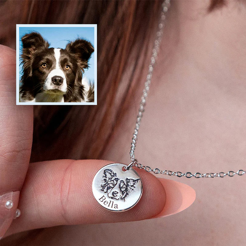Custom Pet Portrait Necklace
