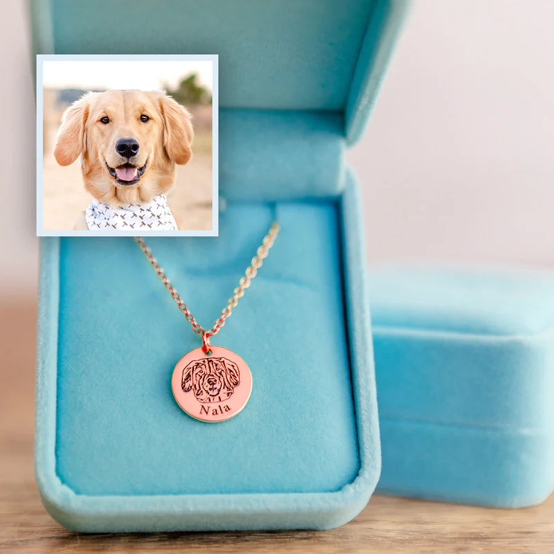 Custom Pet Portrait Necklace